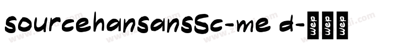sourcehansansSc-me d字体转换